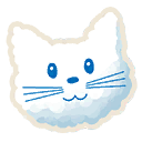 Cloudy Kitty Emoji icon