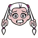 Distressed! Emoticon icon