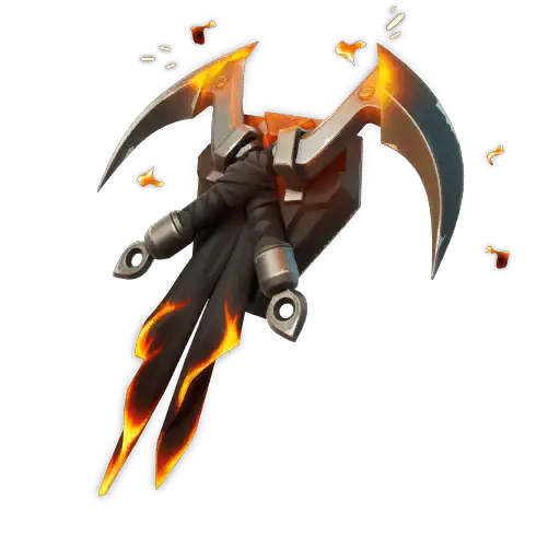 Flaming Dual Kama Back Bling icon
