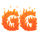 GG Flamed Emoticon icon
