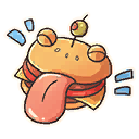 Happy Patty Emoji icon