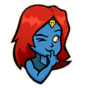 Mystique Sneak Emoji icon