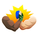 Outer Space Handshake Emoji icon