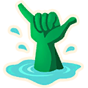 Sea Shaka Emoji icon