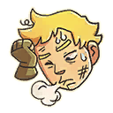 Sweaty Jonesy Emoticon icon